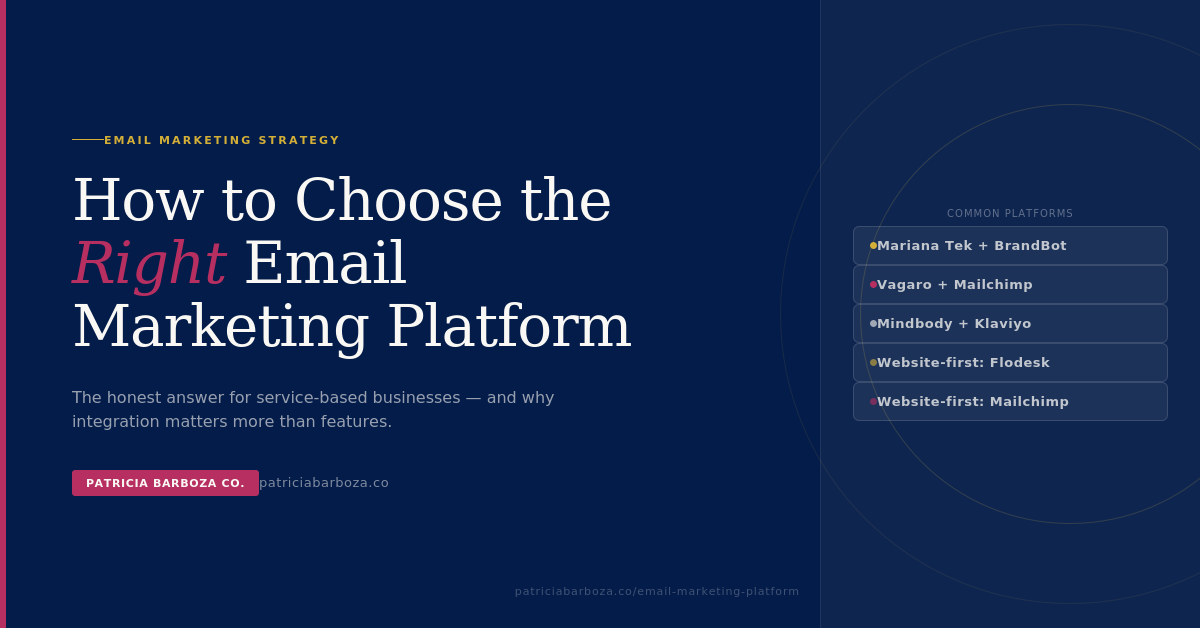 How to choose the right email marketing platform for service-based businesses
